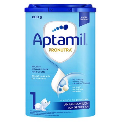 【国内现货】Aptamil 爱他美 德国易乐罐版婴儿配方奶粉（0-6月）1段 800g 1罐/6罐可选